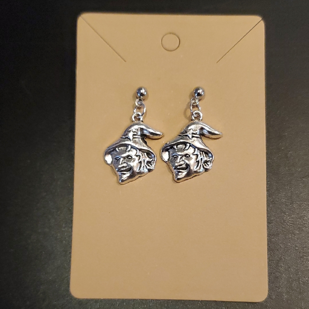 Buy 2 Pairs/Get 1 Free Silver Witch Post Earrings